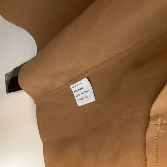 Solitaire | Belted Plaid Jacket | Brown | Faux Suede | Trench | NWT | Large - Picture 15 of 16